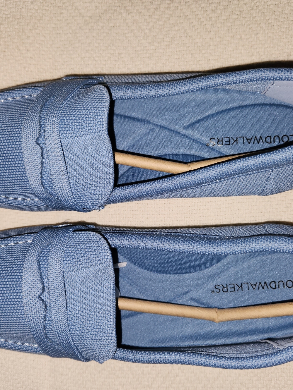 Size 10W Cloudwalkers Light Blue Women's Slip-On Loafers